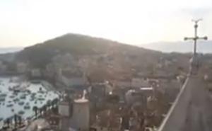 Galeb na Oliverovom ispraćaju u pravom trenu sletio na zvonik crkve Svetog Duje