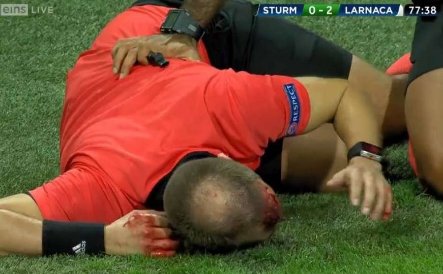 Užasne scene u Grazu, utakmica prekinuta, sudija teško povrijeđen