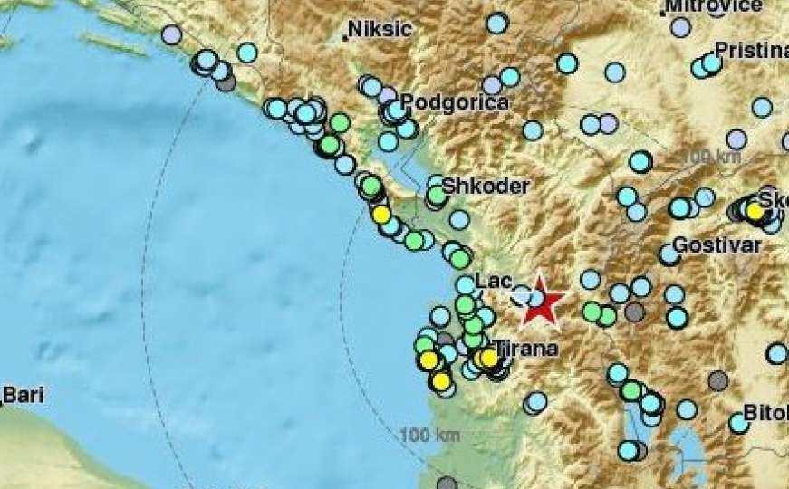 Snažan zemljotres pogodio Albaniju