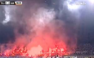 Manijaci na Grbavici napravili bakljadu, Zajmović ponovo poravnao rezultat