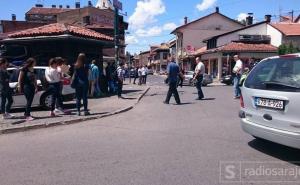 Sudar kamiona i automobila na Baščaršiji, velike gužve u saobraćaju