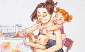Serija smiješnih ilustracija: Kako je biti mama