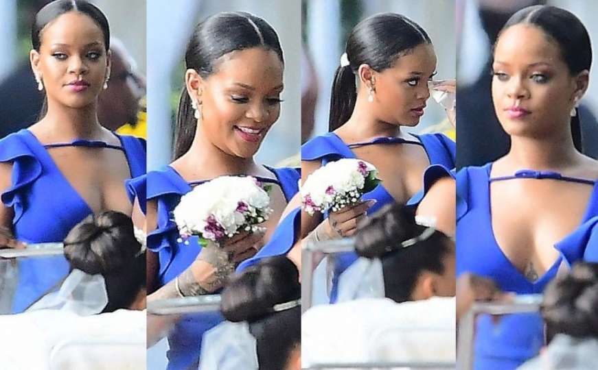 Rihanna s titulom djeveruše zablistala na vjenčanju prijateljice