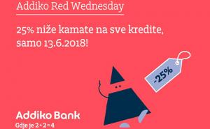 Addiko Red Wednesday - podignite kredit i osvojite isti iznos na poklon kartici