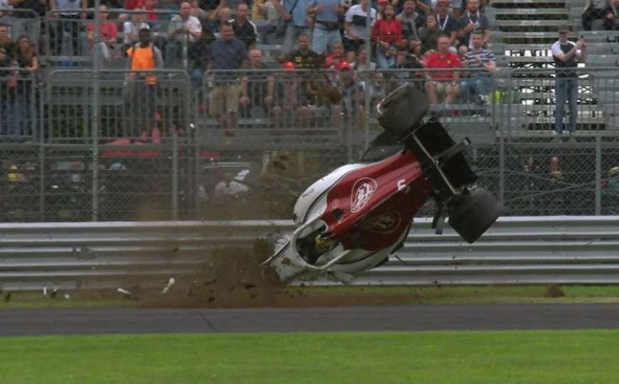 Formula 1: Stravičan udes Marcusa Ericssona na drugom treningu u Monzi