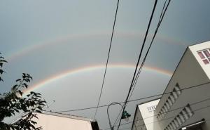 Dvostruka duga iznad Sarajeva nakon kiše: Malo magije na kraju radnog dana