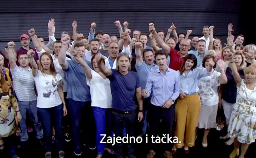Naša stranka predstavila video pod sloganom "Zajedno i tačka"