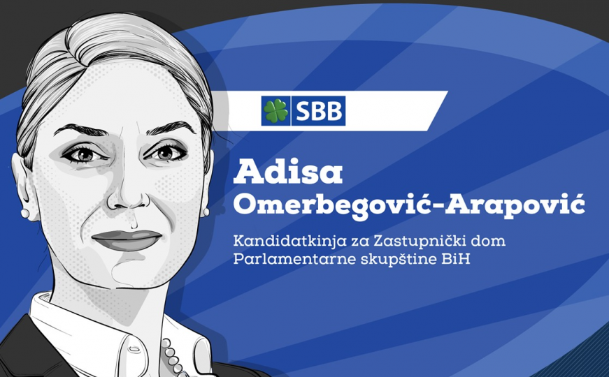 Infografika: Adisa Omerbegović-Arapović, kandidatkinja SBB za PS BiH