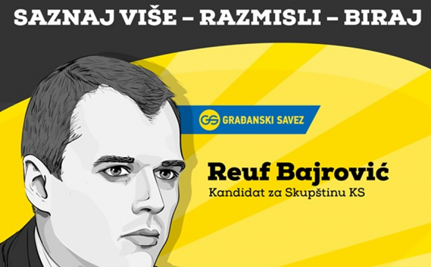 Infografika: Reuf Bajrović, kandidat za Skupštinu KS