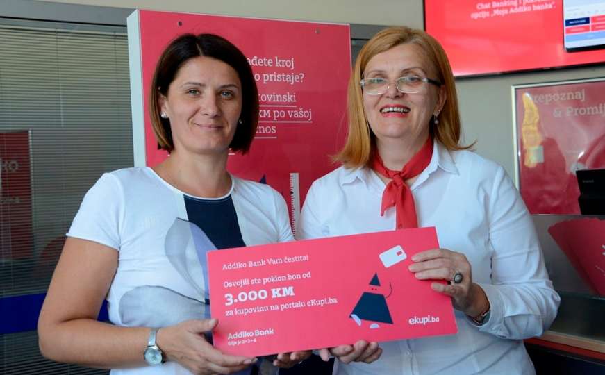 Addiko banka nagradila korisnike: Po 3.000 KM otišlo u Novi Travnik i Banjaluku