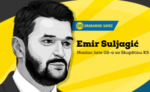 Infografika: Emir Suljagić, nosilac liste Građanskog saveza za Skupštinu KS