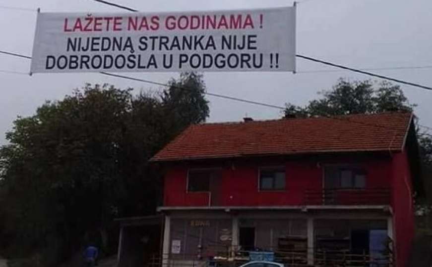 Mještani sela u BiH poručili političarima: Lažete nam, niste dobrodošli