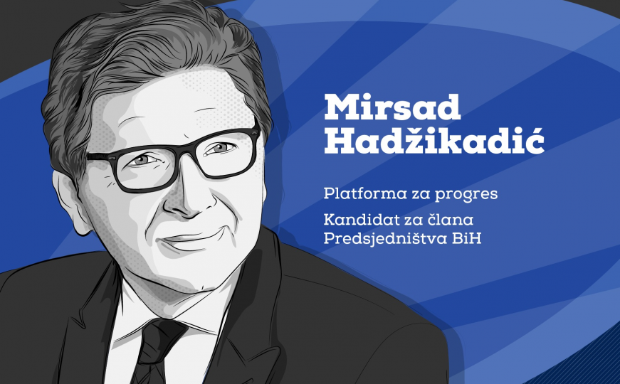 Infografika: Mirsad Hadžikadić, kandidat za člana Predsjedništva BiH