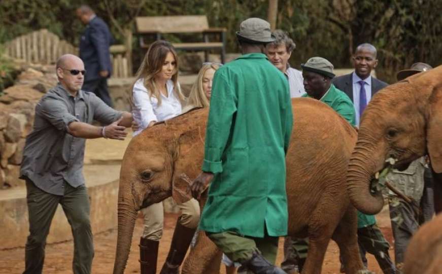 Tokom posjete Keniji, Melaniju Trump udario slonić