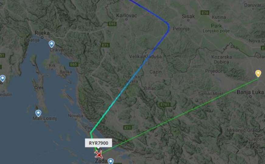 Avion sletio u Zadar umjesto u Banja Luku: Pilot pogriješio?