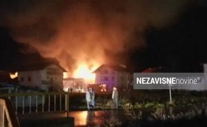 Trn kod Laktaša u plamenu: Požar u skladištu, na cesti sudar tri automobila