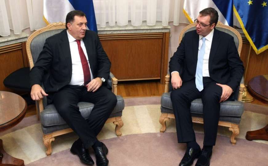 U toku sastanak Dodika i Vučića u Beogradu: Teme razgovora su tajna