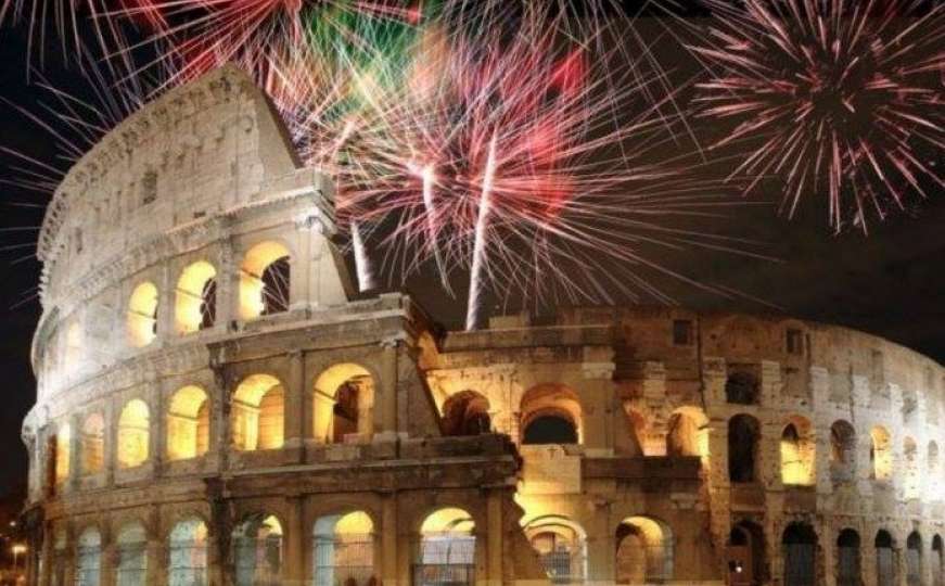 Rim bez vatrometa u novogodišnjoj noći
