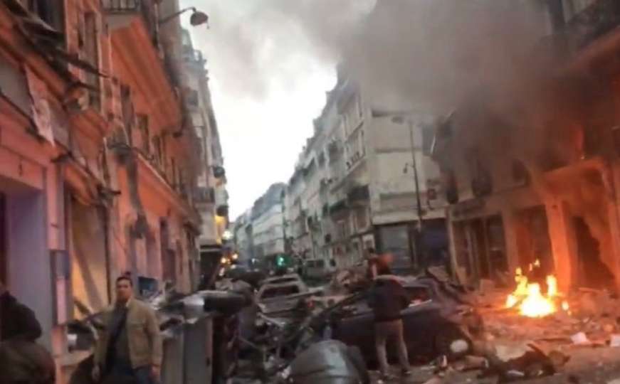 Snažna eksplozija u Parizu: Policija i vatrogasci na terenu