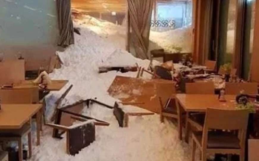 Snijeg zatrpao dijelove Europe: Lavina uništila restoran u Švicarskoj