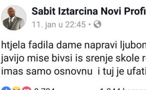 Kada Fadila pokuša Sabita slagat'