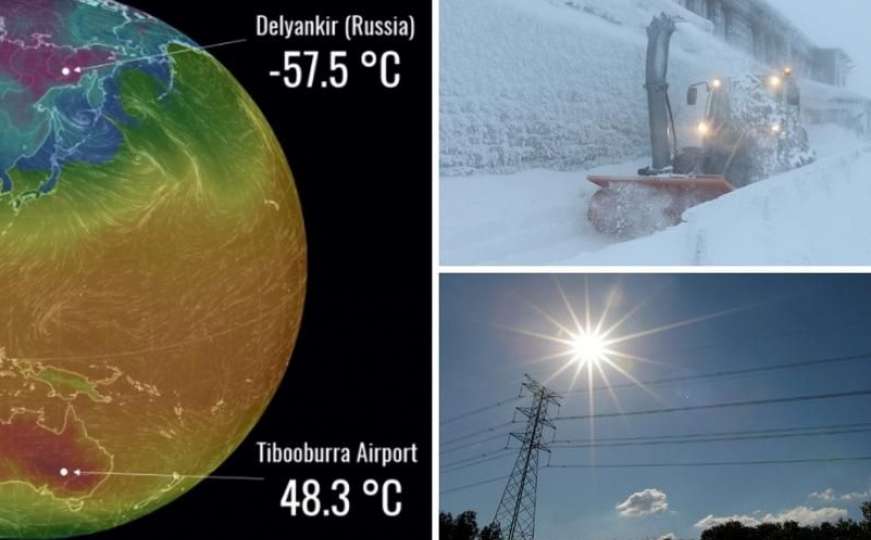 Nevjerovatno: Čak 106 °C razlike između dva mjesta na Zemlji!