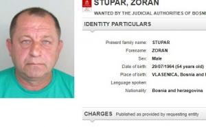 Interpol raspisao međunarodnu potjernicu za Zoranom Stuparom