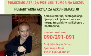 Budimo humani: Pomozimo malenoj Azri da pobijedi tumor na mozgu