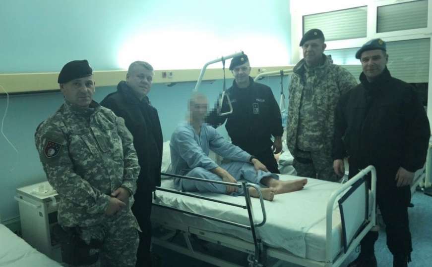 Čestitka heroju: Komesar posjetio policajca kojeg je ranio Edin Gačić