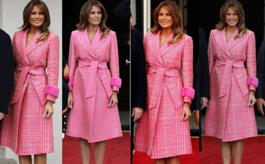 Zanimljiv stajling: Melania Trump modno iznenadila ružičastom kombinacijom