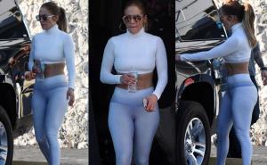 Pokazuje trbušnjake čak i u šetnji gradom: J. Lo ponosno ističe svoju figuru