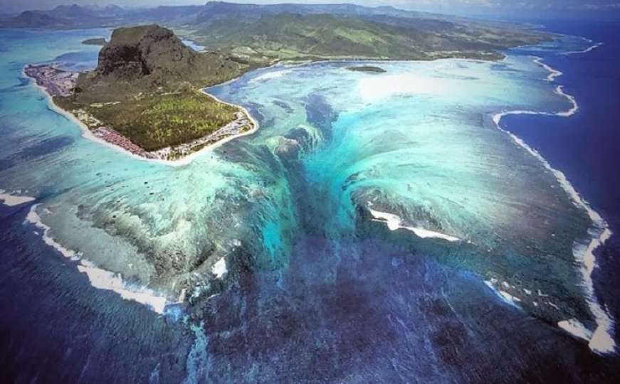 Podvodni vodopad na Mauritiusu je jedno od najljepših mjesta na Zemlji