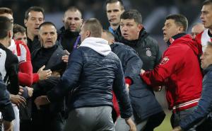 Opća tuča na srbijanskom vječitom derbiju: Igrači oba tima sukobili se na terenu