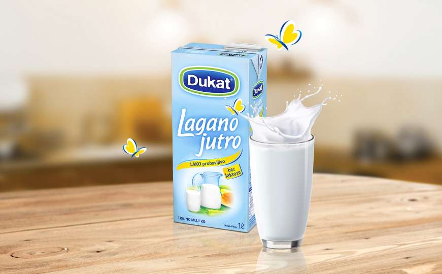 Novo na tržištu: Dukat lagano jutro, bezlaktozno mlijeko