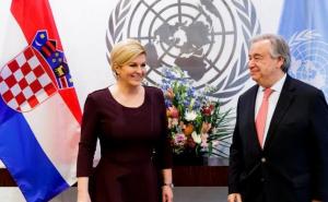 Kolinda sa generalnim sekratarom UN-a o stanju u BiH i Hrvatima u našoj zemlji