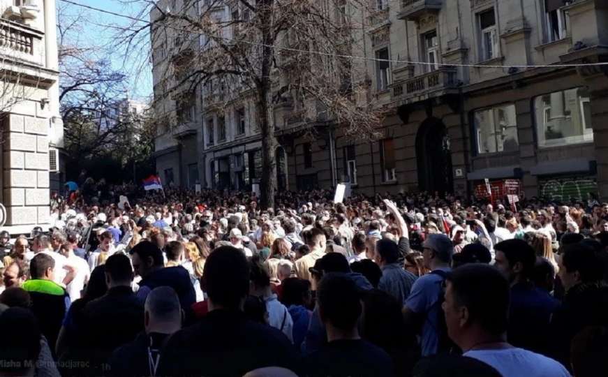 Razilaze se demonstranti u Beogradu