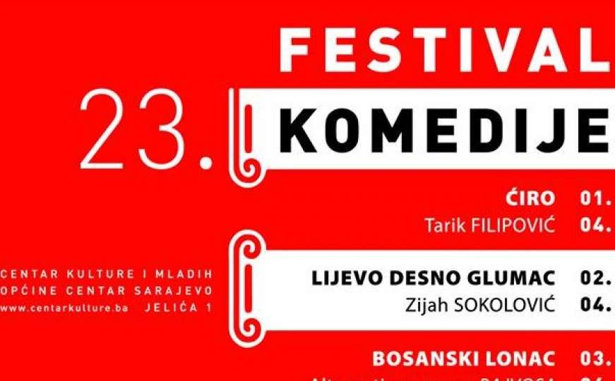 Od 1. do 6. aprila Sarajevo domaćin festivala "Smijeh je lijek"