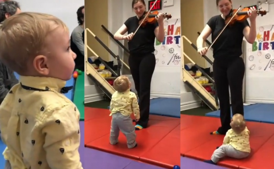 Pogledajte bebu koja osvaja internet svojim oduševljenjem zvukom violine