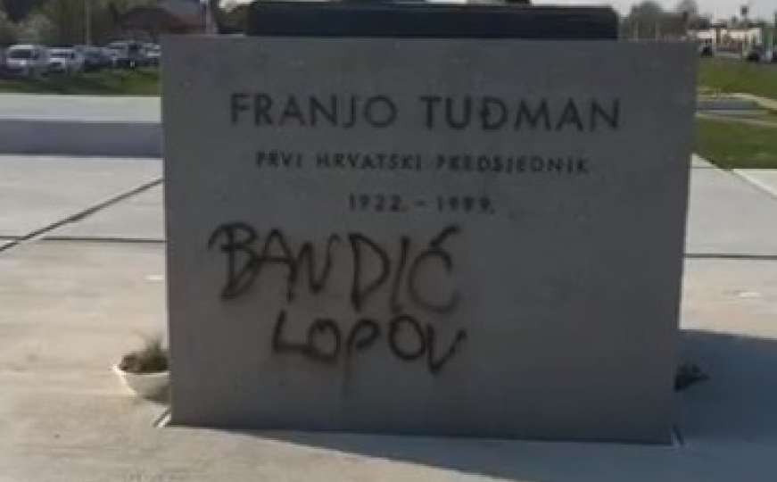 Po treći put oštećen spomenik Franji Tuđmanu u Zagrebu