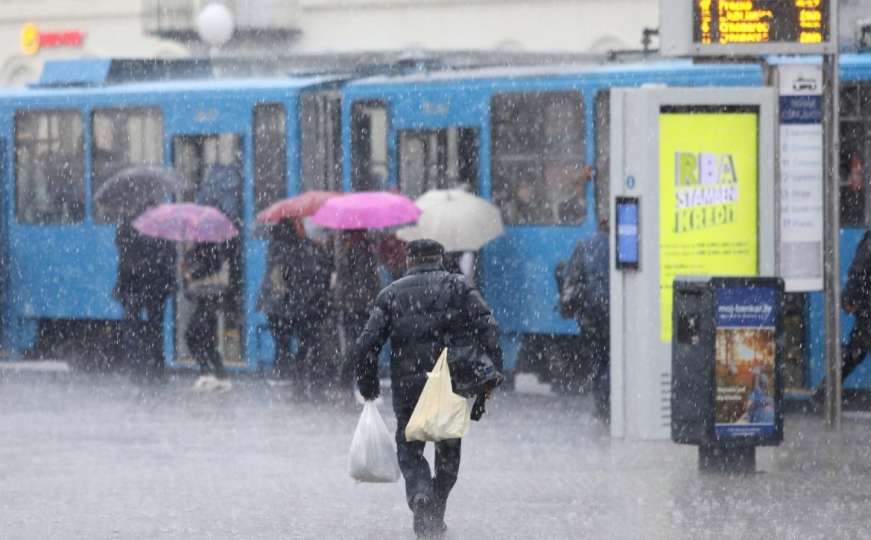 U Zagrebu kiša i grad: Kakvo vrijeme očekuje BiH u naredna četiri dana