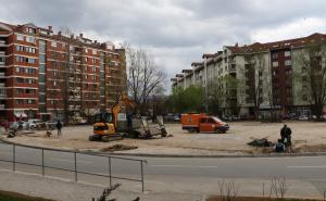 Počela izgradnja parkinga sa zelenim pojasom na Dobrinji
