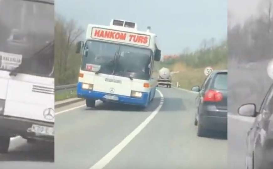 Samo u BiH: Tehnički neispravan autobus poput bombe na cesti