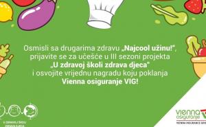 Nagradna igra sa Vienna osiguranjem: Napravi zdravu "Najcool užinu!"