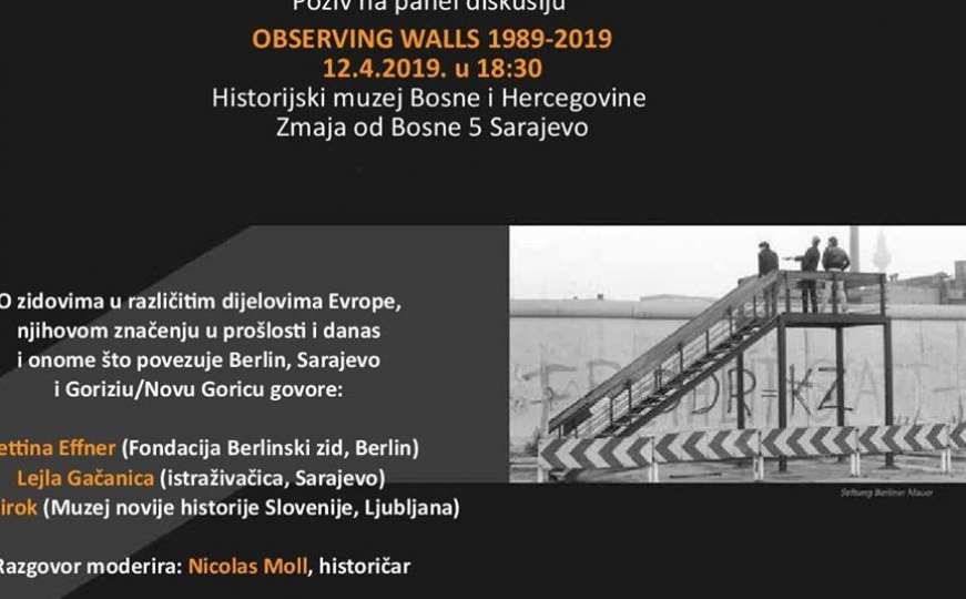 Historijski poziva na panel diskusiju Observing Walls: 1989-2019.