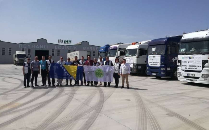 Iz BiH Siriji: Najveći konvoj humanitarne pomoći stigao u Reyhanli