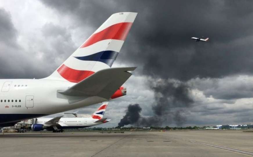 Eksplozija i crni dim u blizini londonskog aerodroma Heathrow 