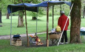 Vrelo Bosne, Rimski most i Stojčevac: Kiša nije omela najupornije