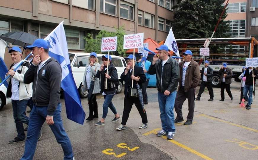 SSS BiH 1. maj obilježio ispred Željezare Zenica: Status radnika se mora poboljšati