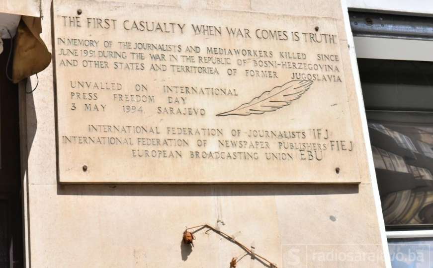 Malo ko zna za spomenik poginulim novinarima u Sarajevu
