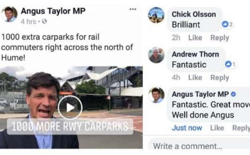 Ismijavaju ga: Političar iz Australije sam sebe hvalio na Facebooku